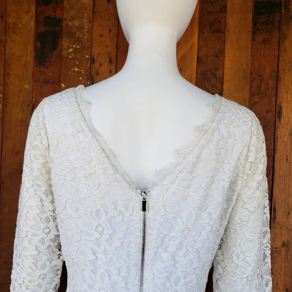 Diane Von Furstenberg Zarita White Lace Dress - Picture 7 of 16